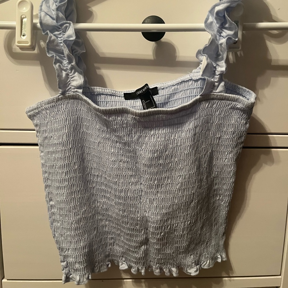 Women’s Blue Crop top